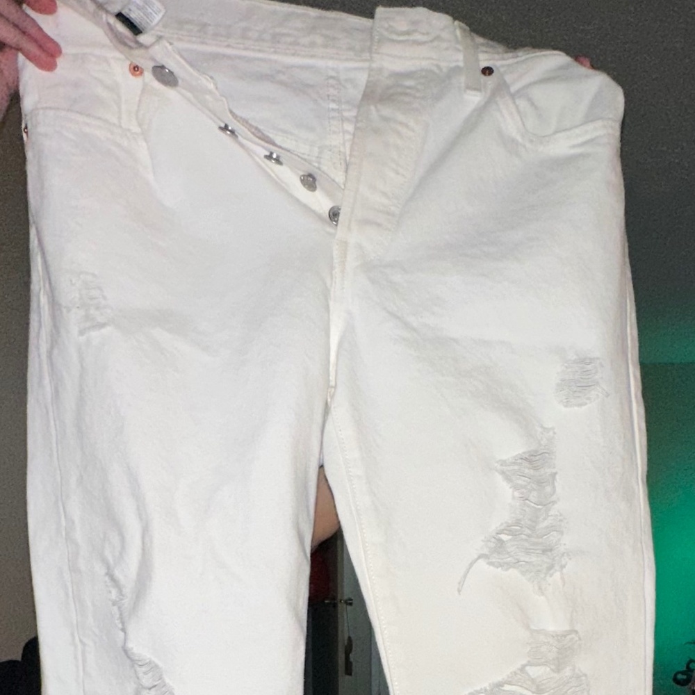 White Levi Jeans